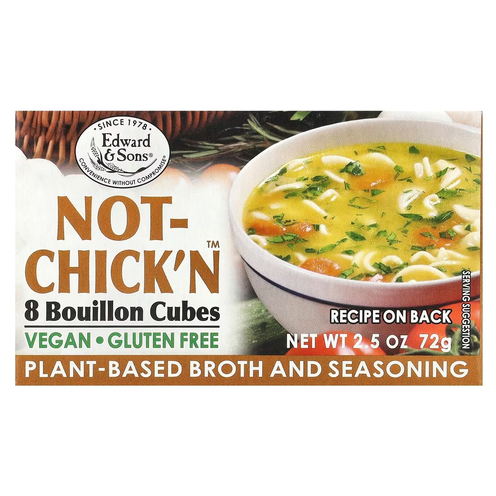 cubos de caldo not chick'n™, 8 cubos edward & sons cubos de caldo not chick'n™, 8 cubos edward & sons