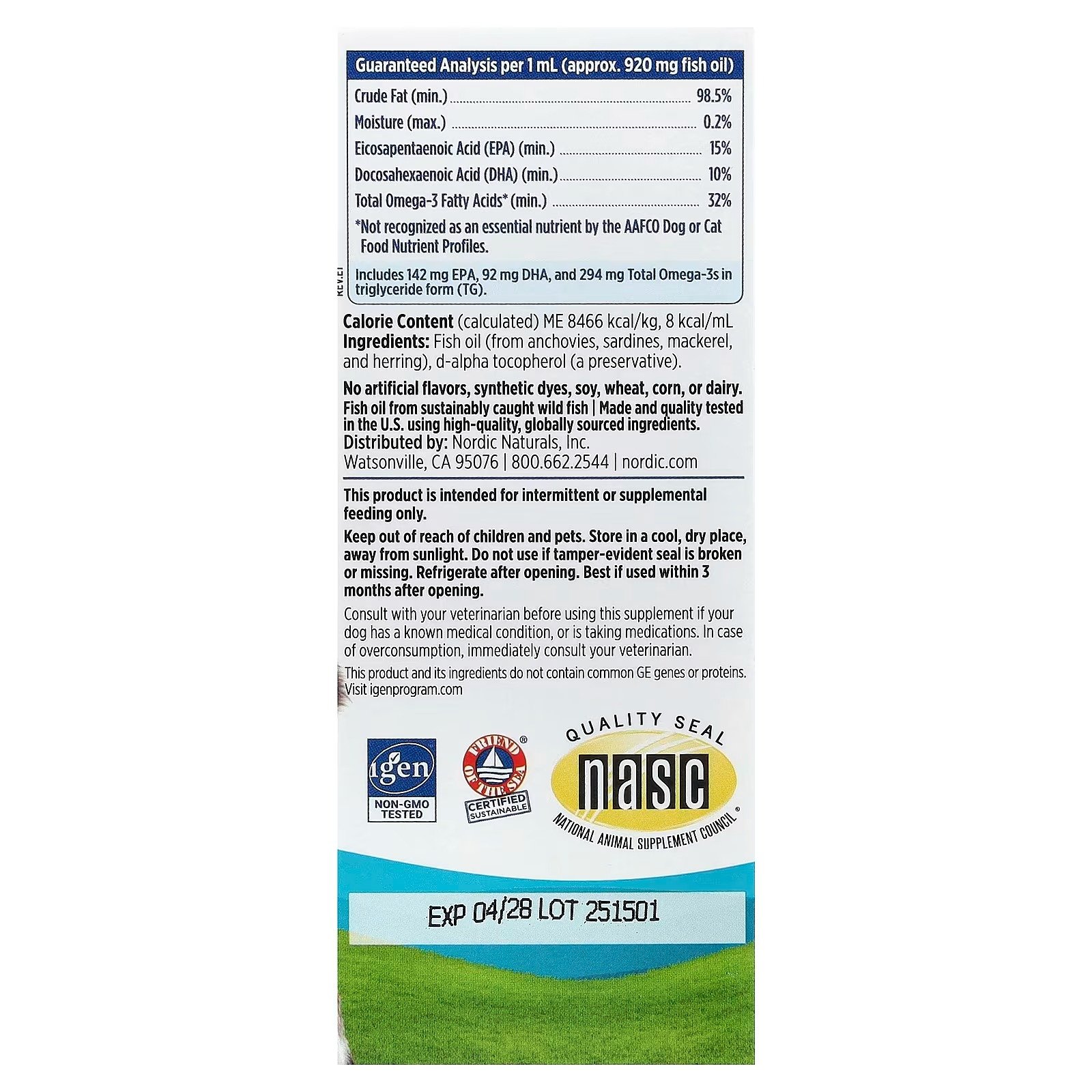 omega 3 pet™, para cães e gatos pequenos, 60 ml (2 fl oz) nordic naturals omega 3 pet™, para cães e gatos pequenos, 60 ml (2 fl oz) nordic naturals
