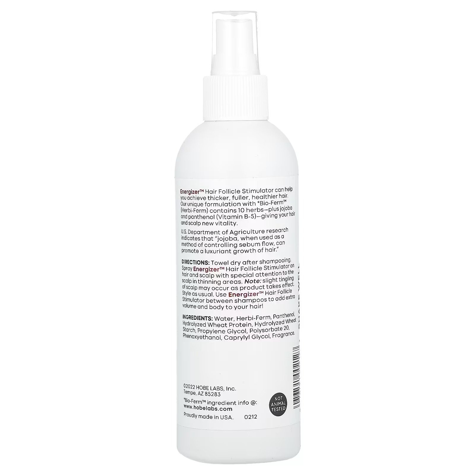 estimulador do folículo capilar, 237 ml, energizer hobe labs estimulador do folículo capilar, 237 ml, energizer hobe labs