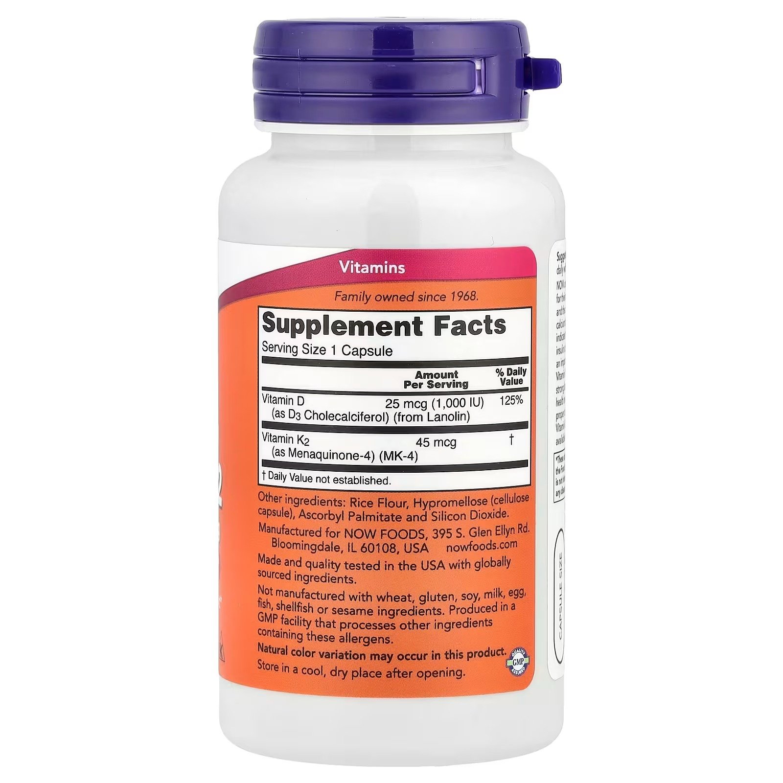 cápsulas vitaminas d 3 e k 2 120 now foods cápsulas vitaminas d 3 e k 2 120 now foods